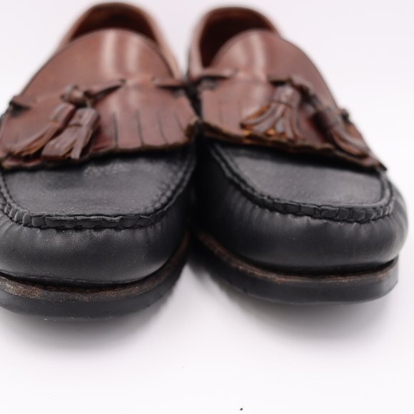 Allen Edmonds Nashua Brown & Black Tassel Loafers Mens 10.5 - Picture 4 of 15